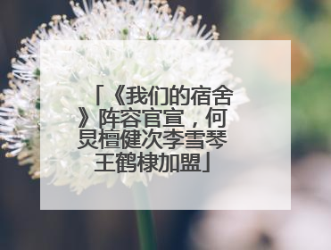 《我们的宿舍》阵容官宣，何炅檀健次李雪琴王鹤棣加盟