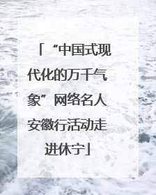 “中国式现代化的万千气象”网络名人安徽行活动走进休宁