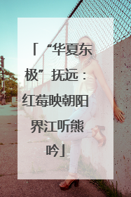 “华夏东极”抚远：红莓映朝阳 界江听熊吟