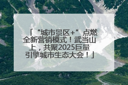 “城市景区+”点燃全新营销模式！武当山上，共聚2025巨量引擎城市生态大会！
