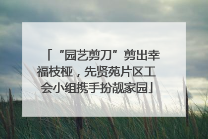 “园艺剪刀”剪出幸福枝桠，先贤苑片区工会小组携手扮靓家园