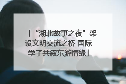 “湖北故事之夜”架设文明交流之桥 国际学子共叙东游情缘