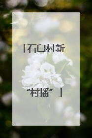 石臼村新“村播”