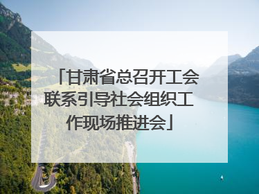 甘肃省总召开工会联系引导社会组织工作现场推进会
