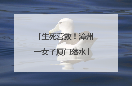 生死营救！漳州一女子厦门落水