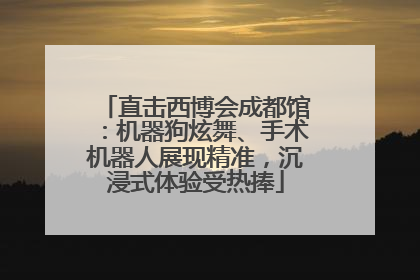 直击西博会成都馆：机器狗炫舞、手术机器人展现精准，沉浸式体验受热捧