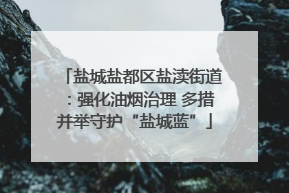 盐城盐都区盐渎街道：强化油烟治理 多措并举守护“盐城蓝”