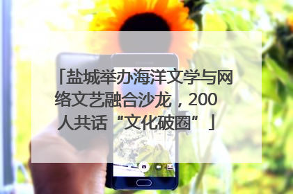 盐城举办海洋文学与网络文艺融合沙龙，200人共话“文化破圈”