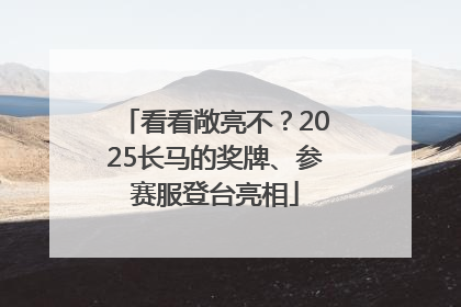 看看敞亮不？2025长马的奖牌、参赛服登台亮相