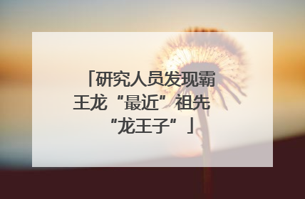 研究人员发现霸王龙“最近”祖先“龙王子”