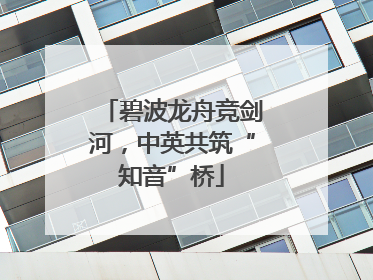 碧波龙舟竞剑河，中英共筑“知音”桥