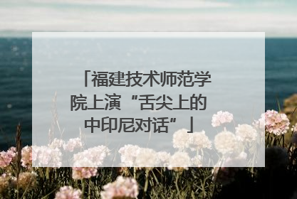 福建技术师范学院上演“舌尖上的中印尼对话”