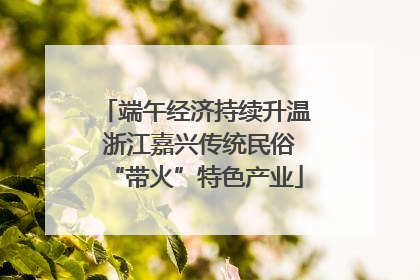 端午经济持续升温 浙江嘉兴传统民俗“带火”特色产业
