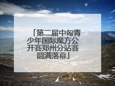 第二届中匈青少年国际魔方公开赛郑州分站赛圆满落幕