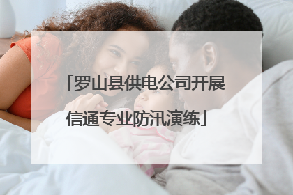 罗山县供电公司开展信通专业防汛演练