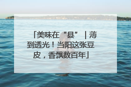 美味在“县”｜薄到透光！当阳这张豆皮，香飘数百年