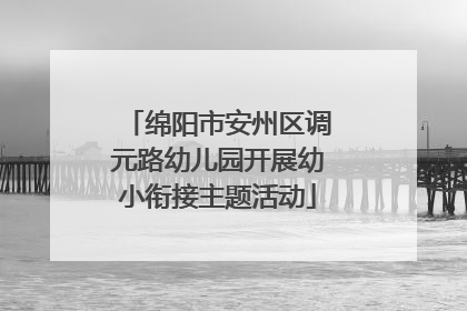 绵阳市安州区调元路幼儿园开展幼小衔接主题活动