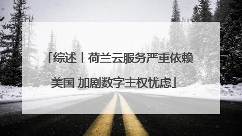 综述丨荷兰云服务严重依赖美国 加剧数字主权忧虑