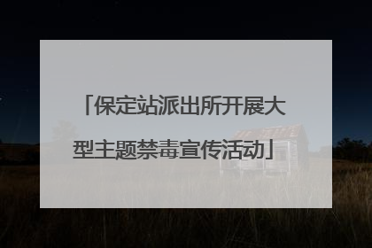 保定站派出所开展大型主题禁毒宣传活动