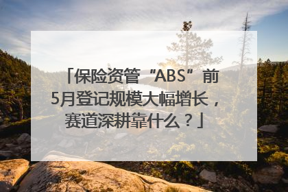 保险资管“ABS”前5月登记规模大幅增长，赛道深耕靠什么？