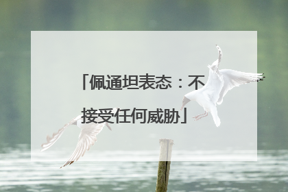佩通坦表态：不接受任何威胁