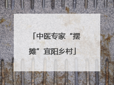 中医专家“摆摊”宜阳乡村