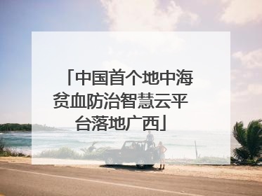 中国首个地中海贫血防治智慧云平台落地广西