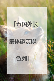 五国外长集体谴责以色列