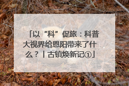 以“科”促旅：科普大视界给恩阳带来了什么？丨古镇焕新记①