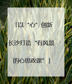 以“心”创新 长沙打造“有风景的心思政课”