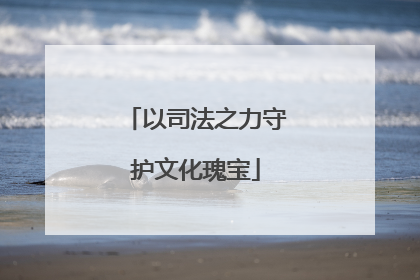 以司法之力守护文化瑰宝