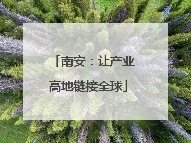 南安：让产业高地链接全球
