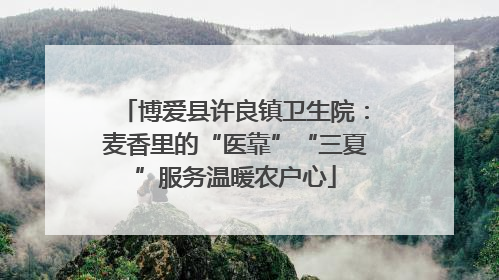 博爱县许良镇卫生院：麦香里的“医靠”“三夏”服务温暖农户心