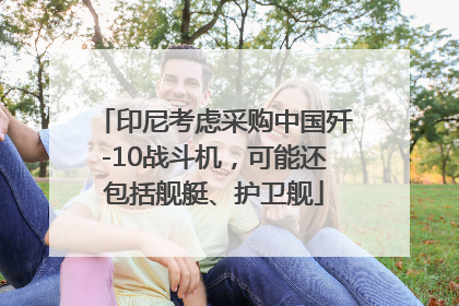印尼考虑采购中国歼-10战斗机，可能还包括舰艇、护卫舰