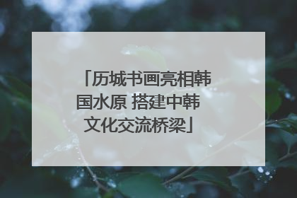历城书画亮相韩国水原 搭建中韩文化交流桥梁