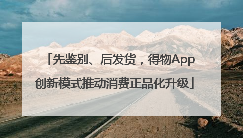 先鉴别、后发货，得物App创新模式推动消费正品化升级