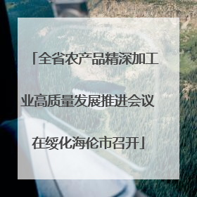 全省农产品精深加工业高质量发展推进会议在绥化海伦市召开