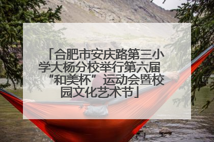合肥市安庆路第三小学大杨分校举行第六届“和美杯”运动会暨校园文化艺术节