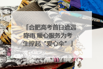 合肥高考首日遭遇降雨 暖心服务为考生撑起“爱心伞”