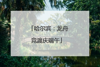 哈尔滨：龙舟竞渡庆端午