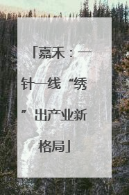 嘉禾：一针一线“绣”出产业新格局