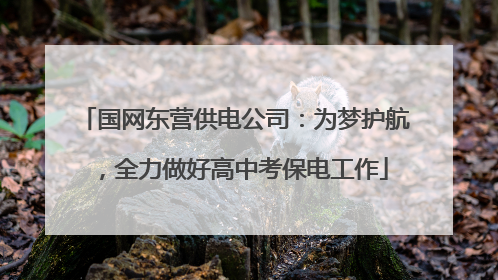 国网东营供电公司：为梦护航，全力做好高中考保电工作
