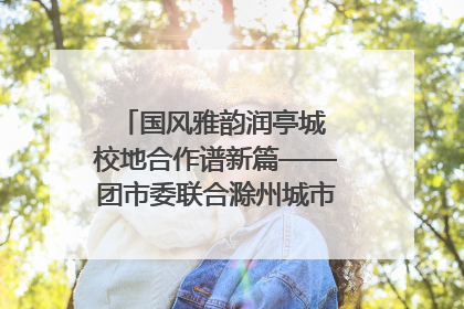 国风雅韵润亭城 校地合作谱新篇——团市委联合滁州城市职业学院助力传统文化“破圈”绽放
