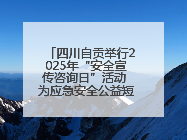 四川自贡举行2025年“安全宣传咨询日”活动 为应急安全公益短视频获奖者颁奖