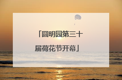 圆明园第三十届荷花节开幕