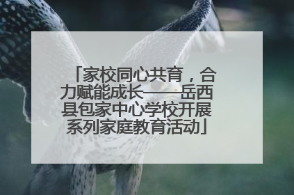 家校同心共育，合力赋能成长——岳西县包家中心学校开展系列家庭教育活动