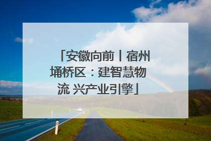 安徽向前丨宿州埇桥区：建智慧物流 兴产业引擎