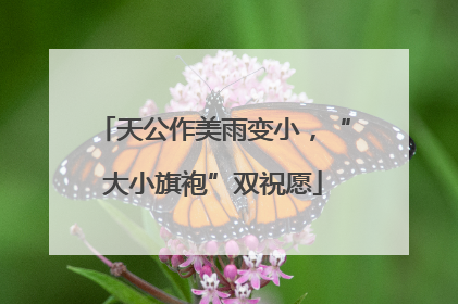 天公作美雨变小，“大小旗袍”双祝愿