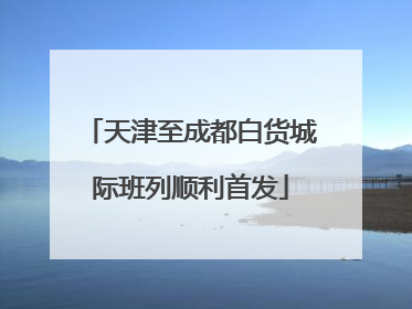天津至成都白货城际班列顺利首发