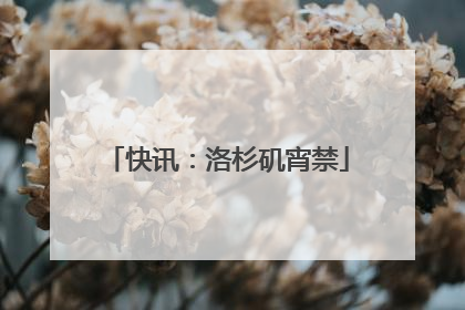 快讯：洛杉矶宵禁
